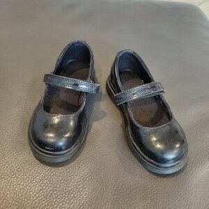 Toddler black patent leather Doc Maartens